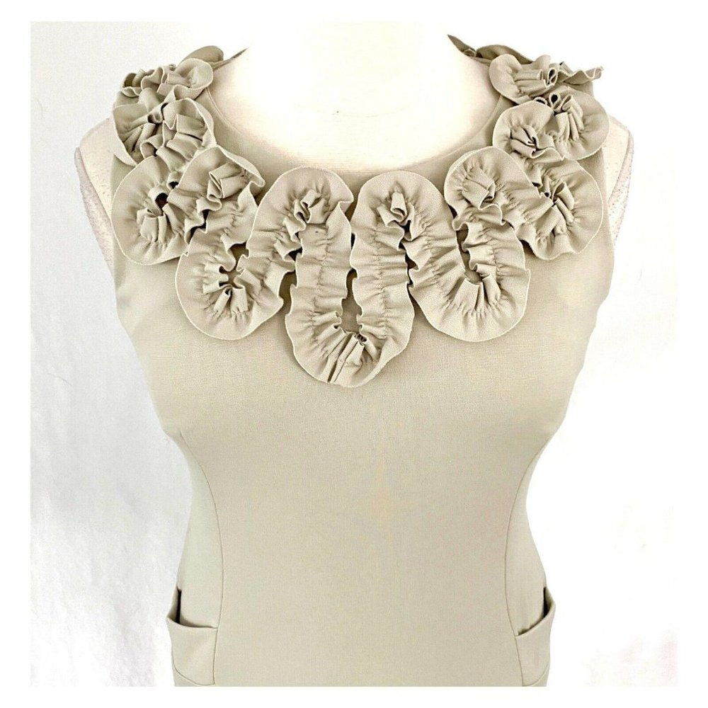 Adrienne Vittadini Rosette Neck Knit Dress - Picture 2 of 7